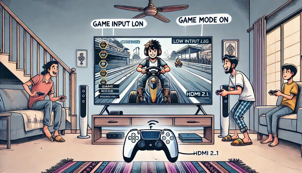 kids playing game on a smart TV