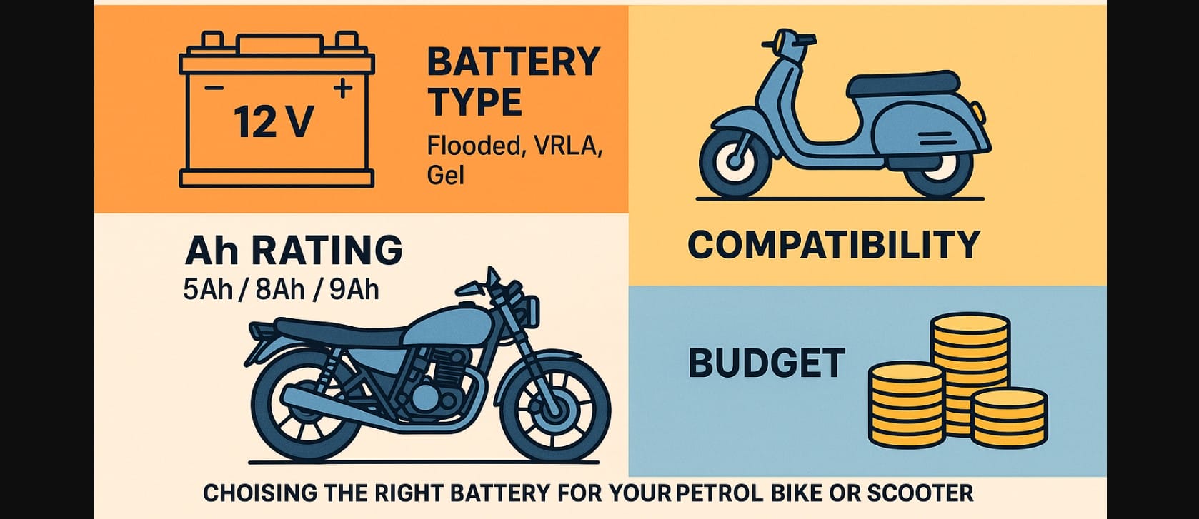 choosing the right battery for two wheeler