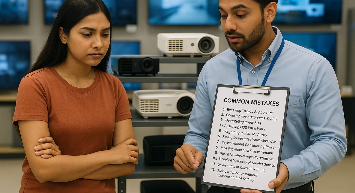 common projector buying mistakes