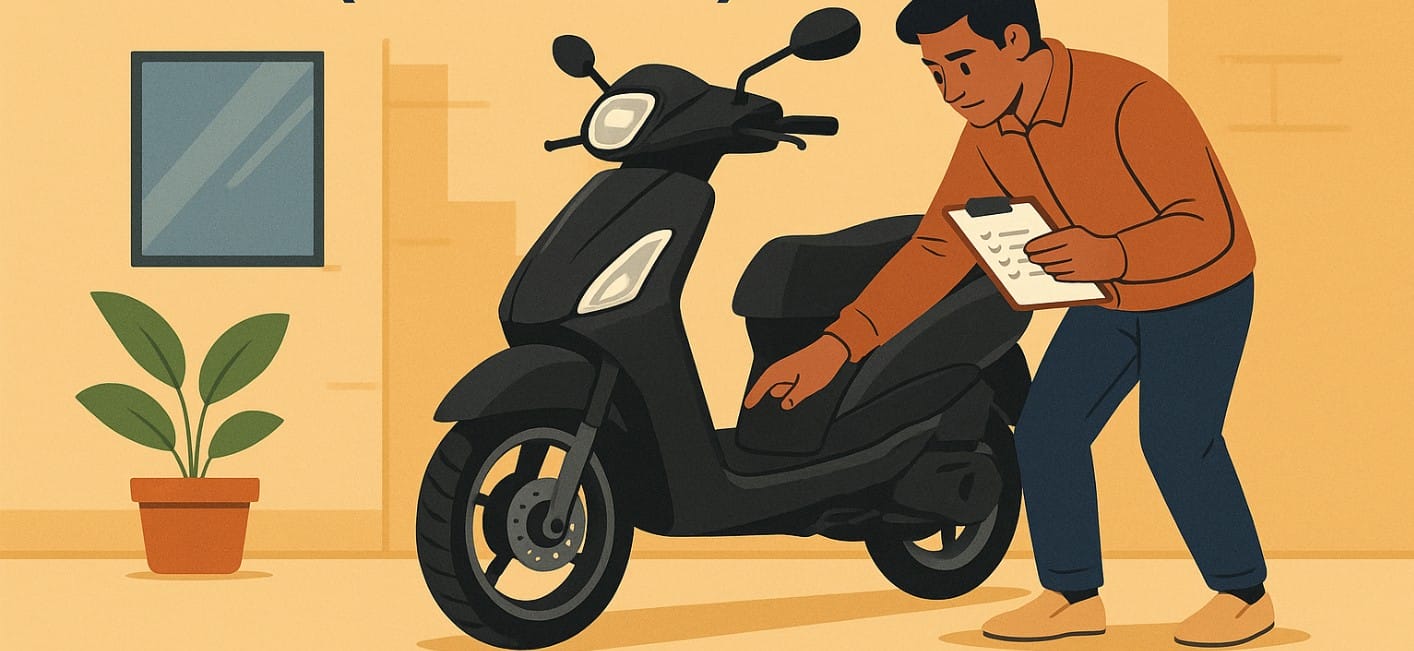 electric scooter weekly & monthly maintenance