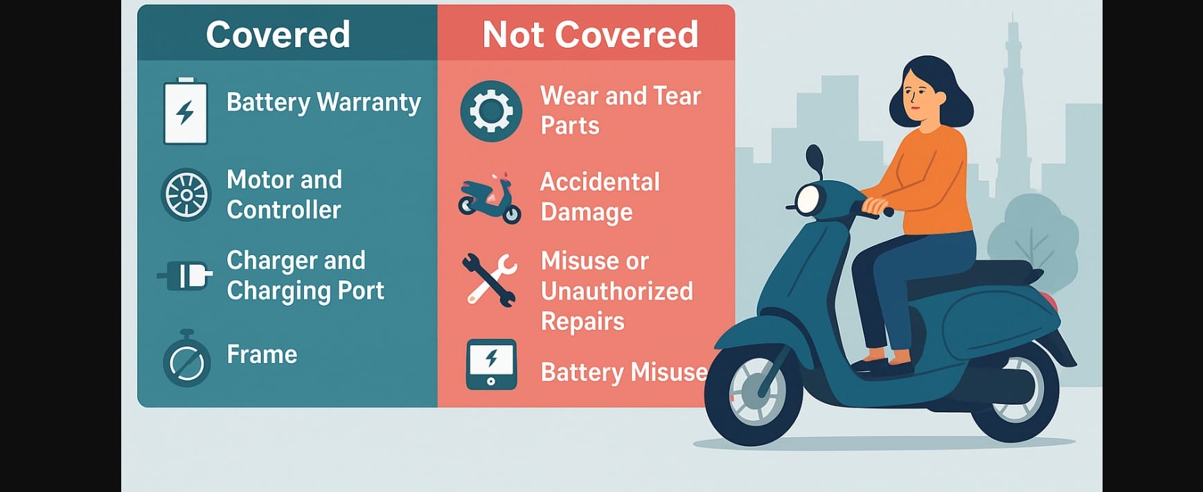 ev scooter warranty coverage
