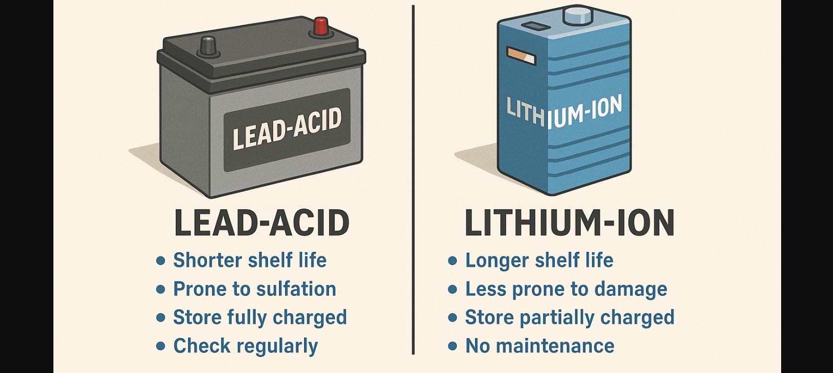 li-ion battery will replace lead-acid battery in future