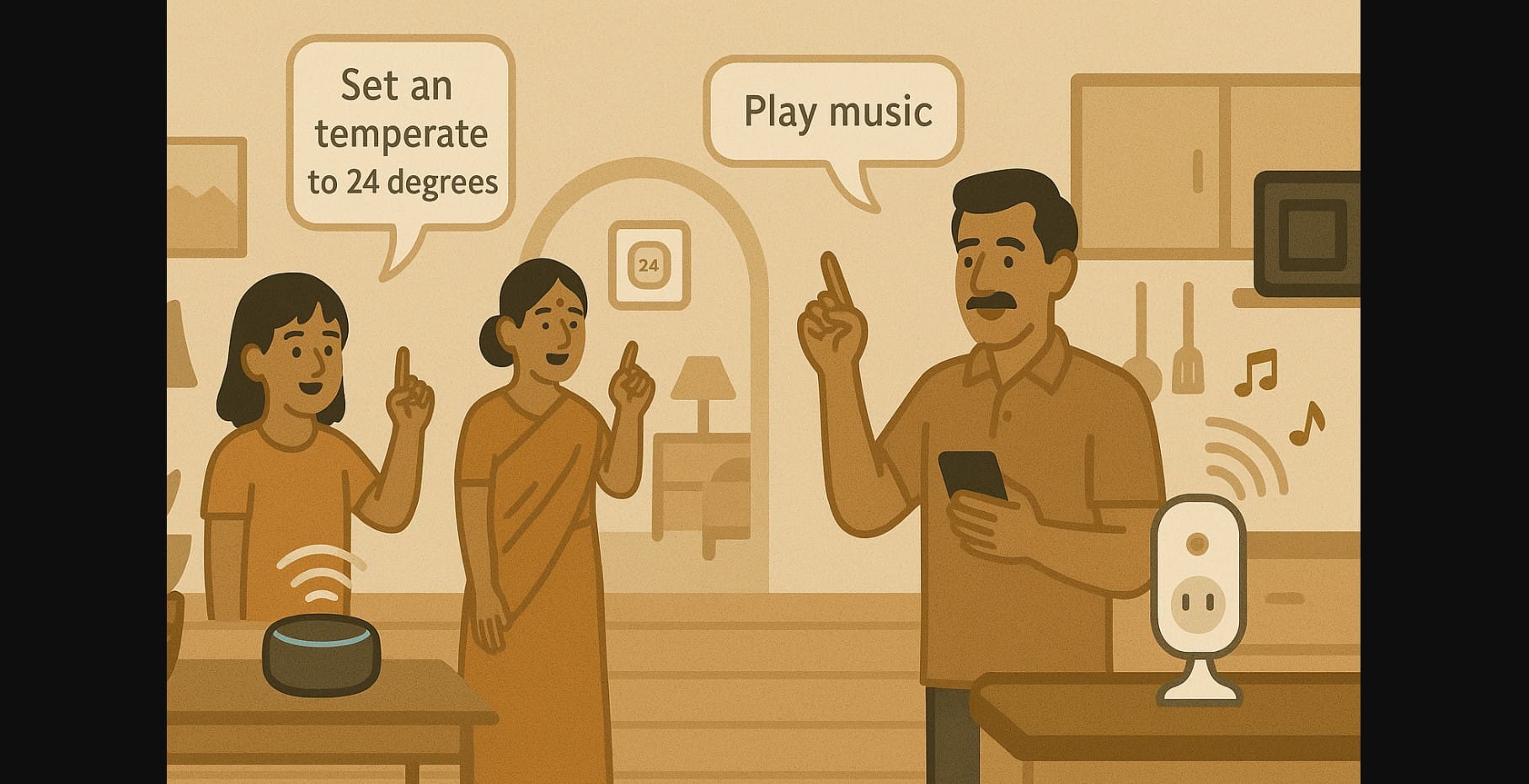 managing smart home with voice control