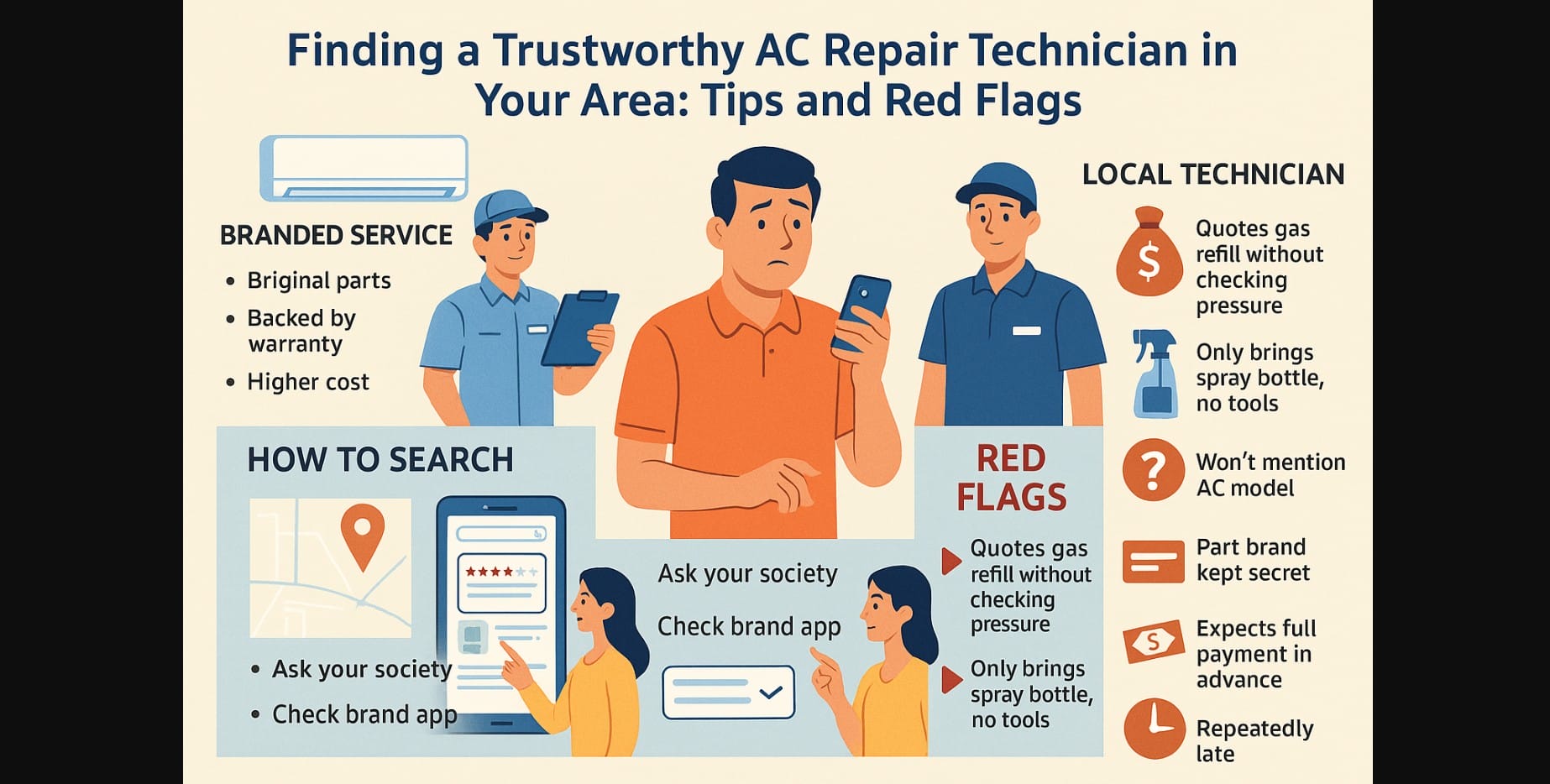 finding trustworthy ac technician