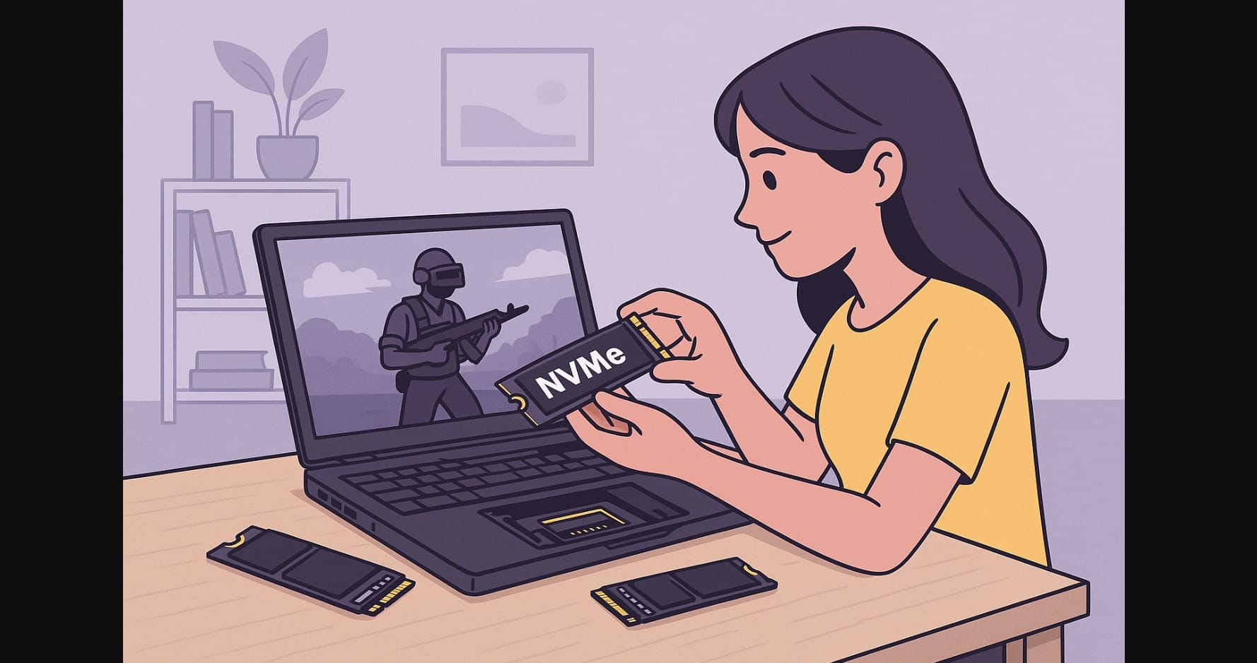 gaming laptop NVMe SSD upgrade