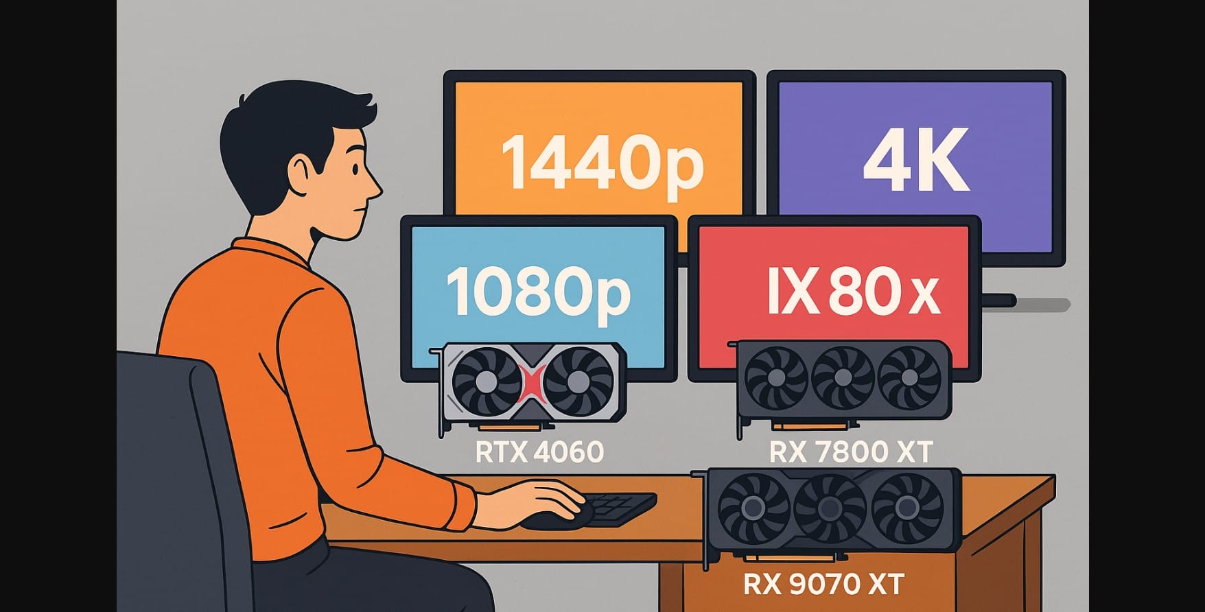 graphics card for different resolution gaming