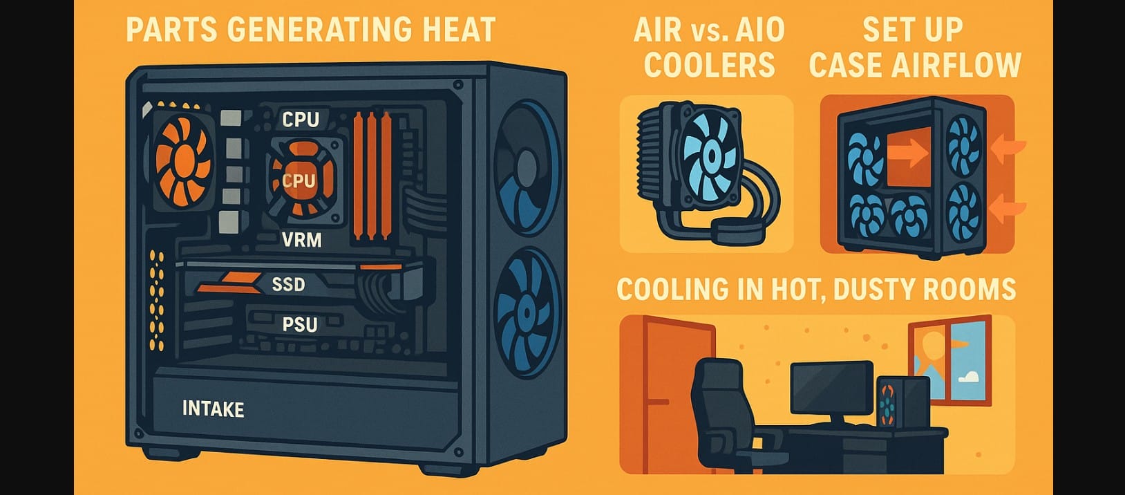 how to cool gaming pc