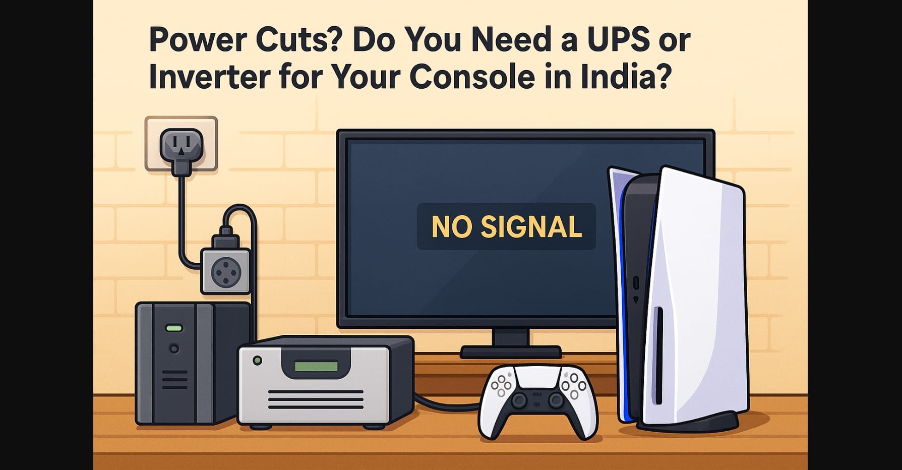 protect gaming console from power cut and fluctuations