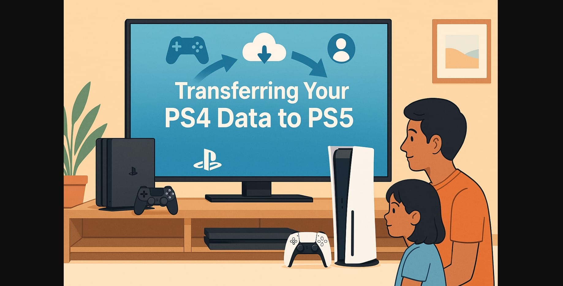 transfer game data from ps4 to ps5