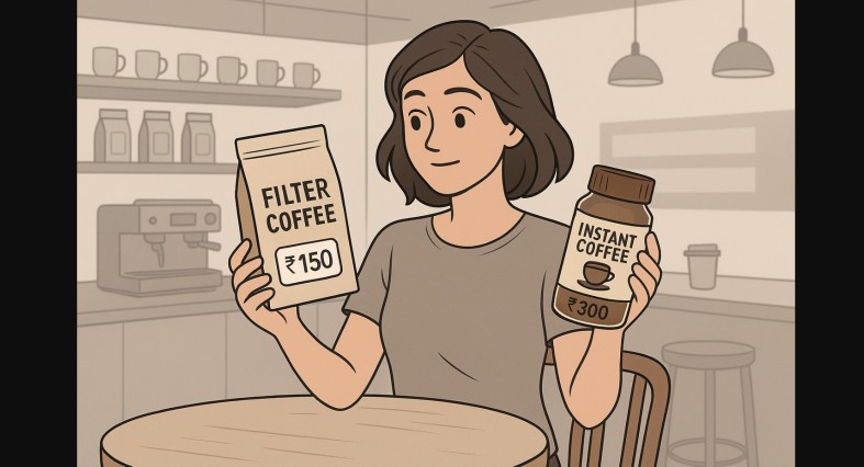 filter coffee vs instant coffee pricing