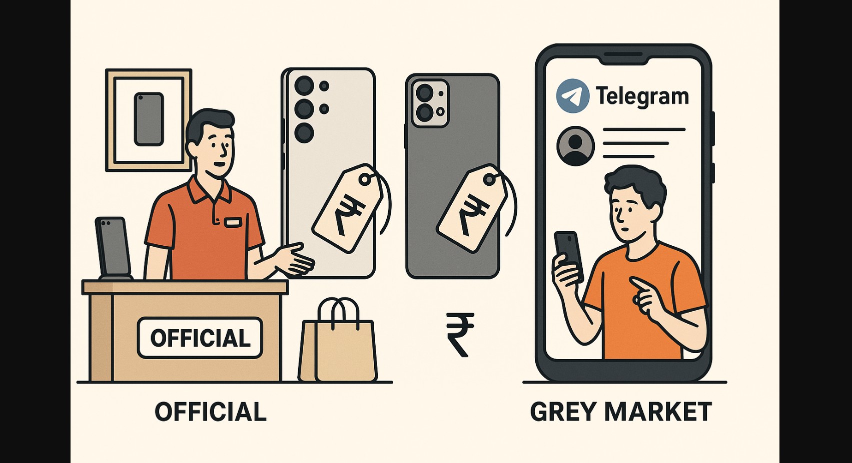 official vs grey market smartphone pricing