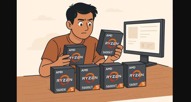 a pc builder in India carefully considering which ryzen 5 5600 cpu version to buy