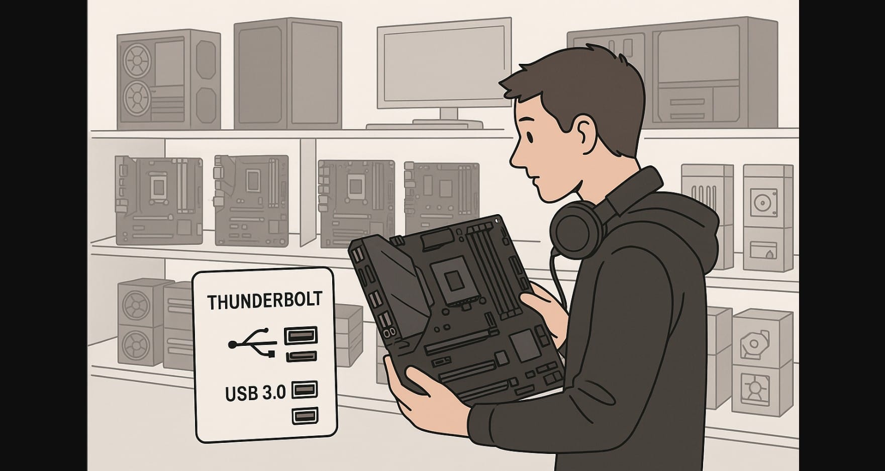 a gamer with new gen motherboard which supports thunderbolt and usb4