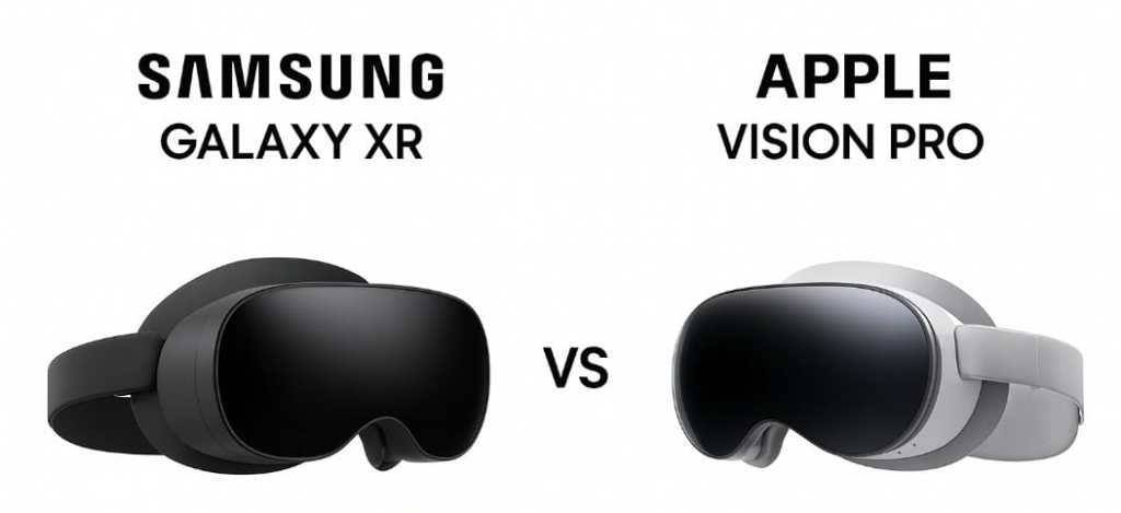 galaxy xr vs vision pro headset comparison
